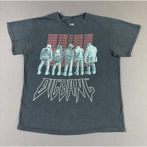 BigBang K-Pop Band Music G Dragon Taeyang TOP Daesung Seungri Black Tee Rare